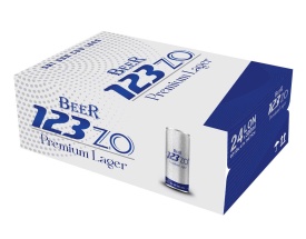 Thùng 24 lon bia 123 ZO Premium Lager 330ml